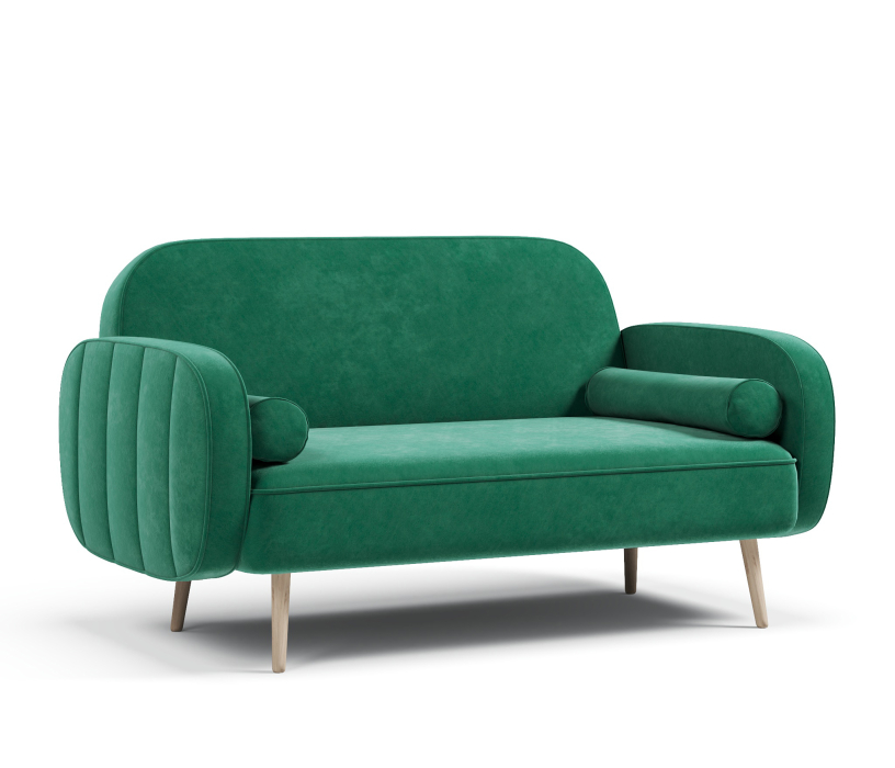 Офисные диваны, Диван прямой нераскладной Бержер, велюр