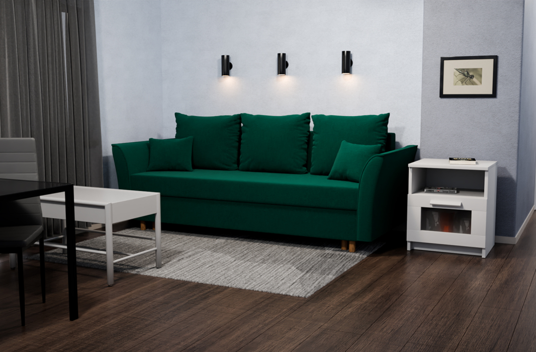 Диваны еврокнижки, Прямой диван Мелодия,еврокнижка,велюр