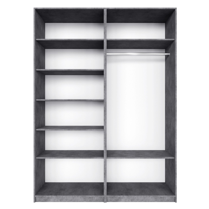 Шкафы распашные, Распашной шкаф Локер 800+800 (Гармошка) с полками слева