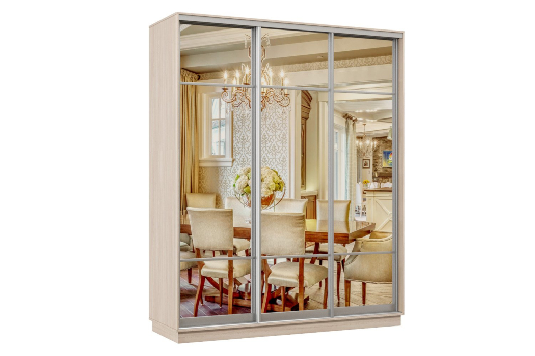 Шкафы-купе 3-х дверные, Шкаф-купе Премьер Лайт 29 (11;11;11) трехдверный