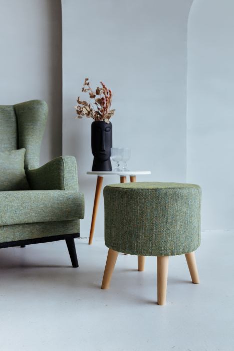 Пуф в прихожую, Пуф Лаки, рогожка