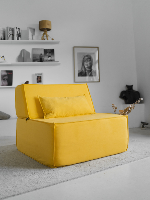 Гостиная, Бескаркасное кресло Клайд,велюр