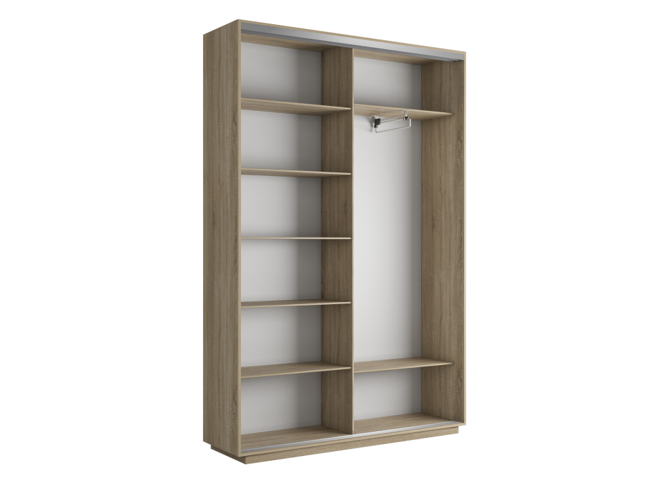 Шкафы-купе 2-х дверные, Шкаф-купе Экспресс Медиум дуо 2200 x 1600 x 450