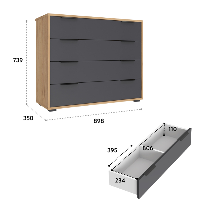Комоды, Комод Оптима ОП-04