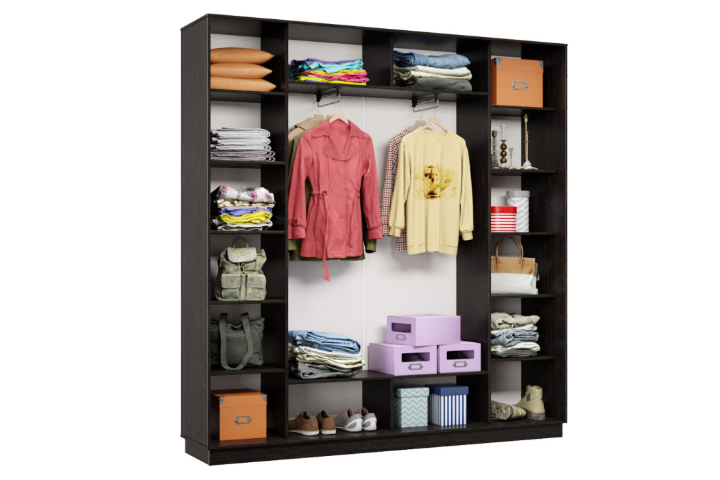 Шкафы-купе 3-х дверные, Шкаф-купе Премьер 35 (11ЗБ;11ЗБ;11ЗБ) фасады зеркало бронза/трёхдверный/Профиль чёрный муар