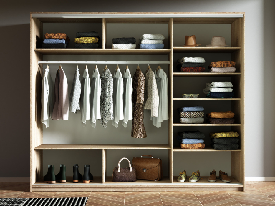 Шкафы-купе 3-х дверные, Шкаф-купе Прайм 3-х дверный Стекла пудра/ДСП/Доводчики 180х57х230