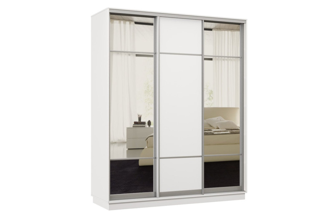 Шкафы-купе 3-х дверные, Шкаф-купе Премьер Лайт 22 (11;08;11) трехдверный