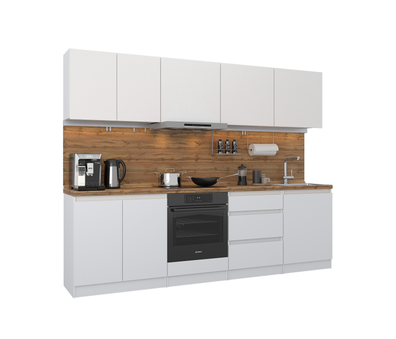 Кухонные гарнитуры, Кухонный гарнитур Леон прямой 2600 см