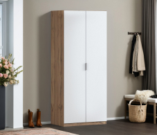В спальню, Шкаф двухдверный Макс 1000 мм, вариант №3 (ЛДСП, корпус дуб вотан)