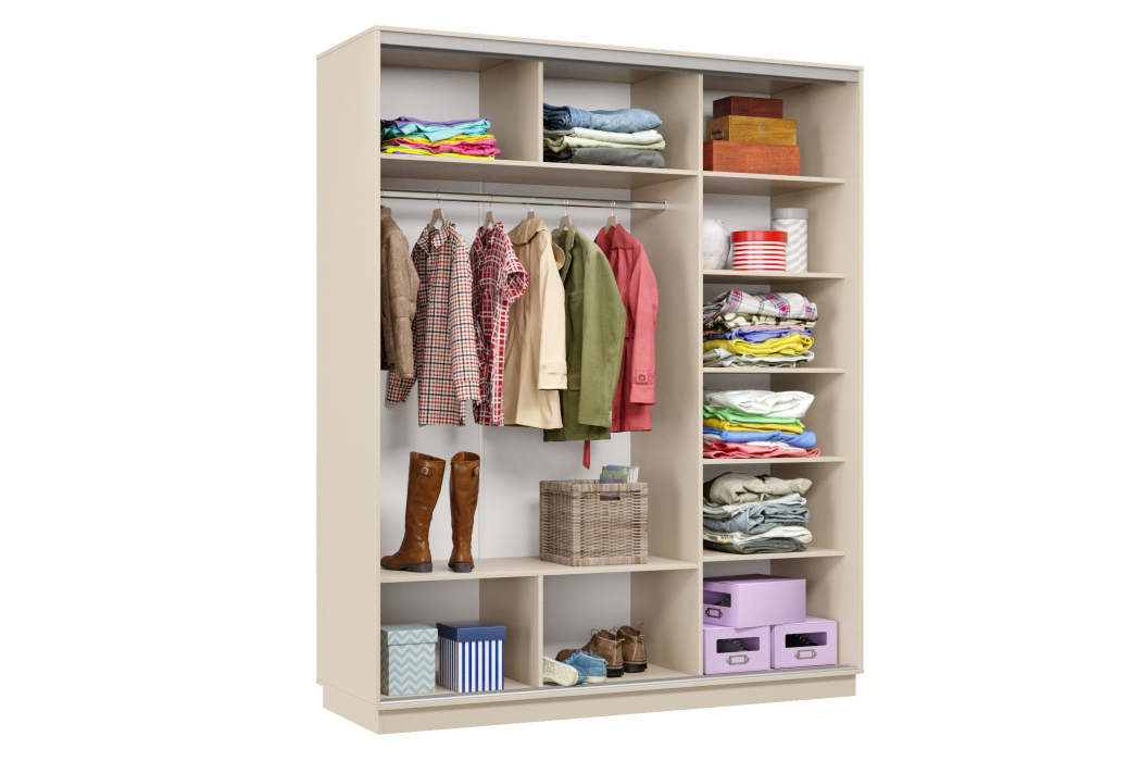 Шкафы-купе 3-х дверные, Шкаф-купе Премьер Лайт 22 (08;11;08) трехдверный