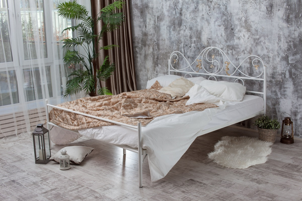 Кованые кровати, Кованая кровать Венеция 1.4 с одной спинкой