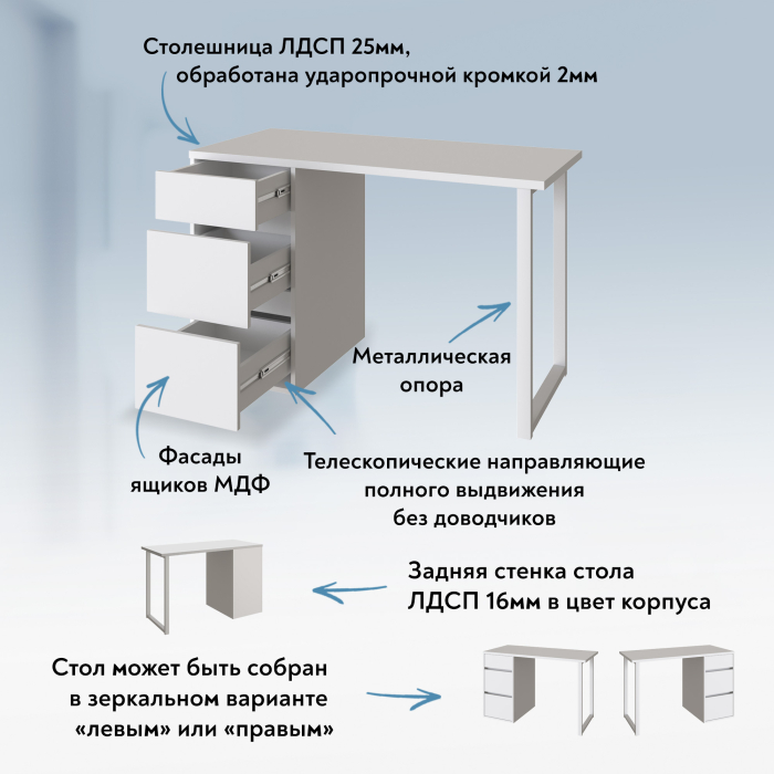 Прямые, Стол письменный С-412