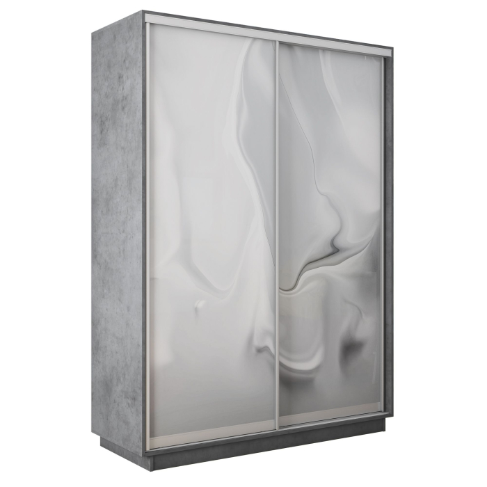Шкафы-купе 2-х дверные, Шкаф-купе Экспресс 2-х дверный Фотопечать Шелк Стекла 140х60х220