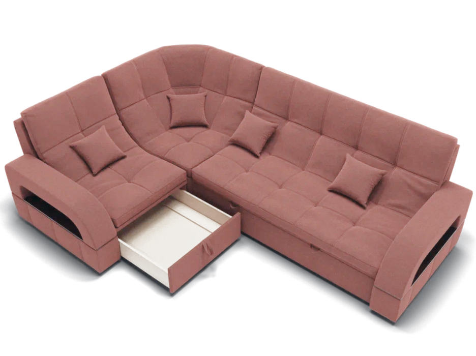 Диваны угловые в гостиную, Модульный диван Майами-3,микровелюр,антивандальная ткань,венеция