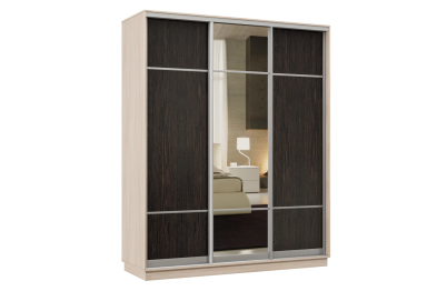 Шкаф-купе Премьер Лайт 21 (08;11;08) трехдверный