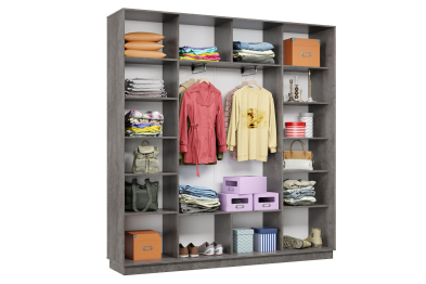 Шкаф-купе Премьер 33 (01РЧ;01РЧ;01РЧ) фасады ромб чёрный/трёхдверный/Профиль чёрный муар