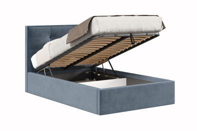 Кровать Римини 1200 с подъёмным механизмом, велюр