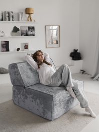 Бескаркасное кресло Клайд,плюше