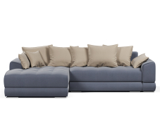 Диваны угловые в гостиную, Диван-кровать угловой еврокнижка Модерн Nordkisa,велюр