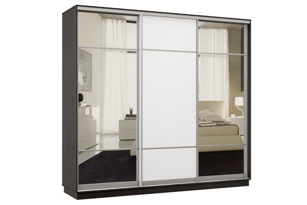 Шкафы-купе, Шкаф-купе Премьер Лайт 59 (11;08;11) трехдверный