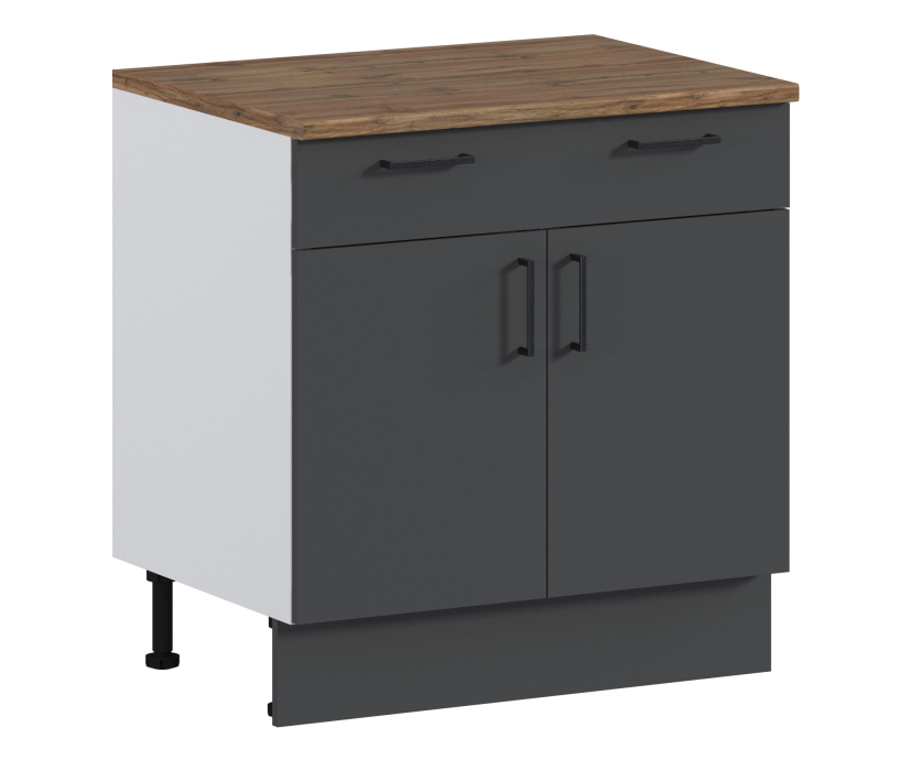 Кейл, Кейл стол 1 ящ, 2 дв, 80х86 см