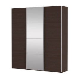 Шкаф Прайм трио 2ДСП+1зеркало 2300 x 2100 x 570