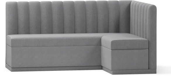 Кухонный угловой нераскладной диван Кафф, велюр