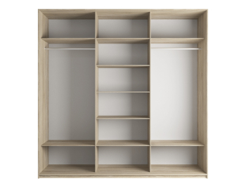 Шкаф-купе Эста 3-х дверный Стекла хаки/Доводчик 270х66х240