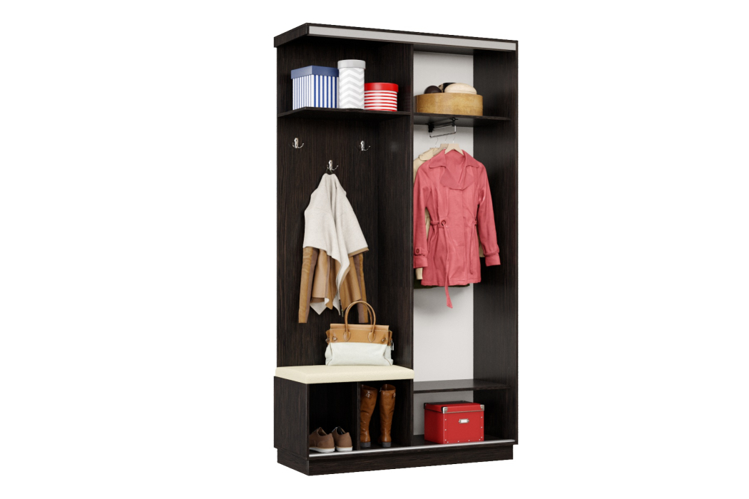 Прихожие, Прихожая Премьер 01 Лайт 05 Левая Мягкая