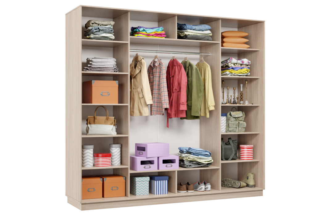 Шкафы-купе 3-х дверные, Шкаф-купе Премьер Лайт 58 (08;08;08) трехдверный