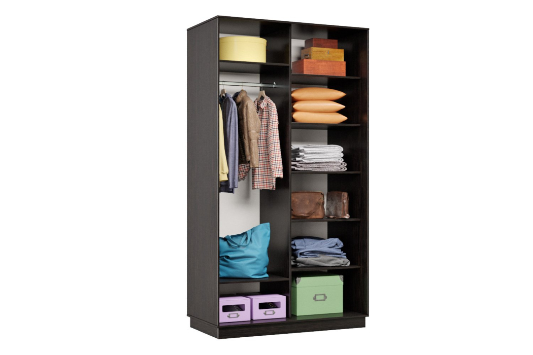 Шкафы-купе 2-х дверные, Шкаф-купе Премьер МИНИ 04 (01РБ;01РБ) фасады ромб белый/двухдверный/Профиль чёрный муар