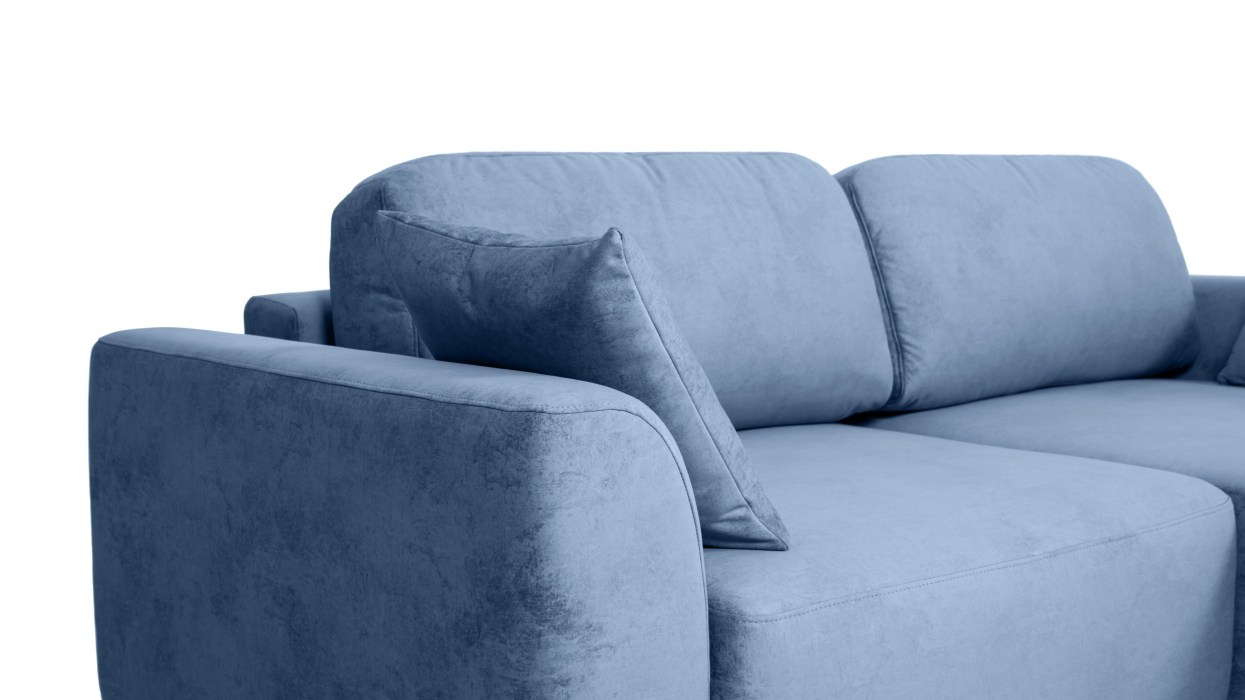 Диваны угловые в гостиную, Диван угловой Trump mini, велюр