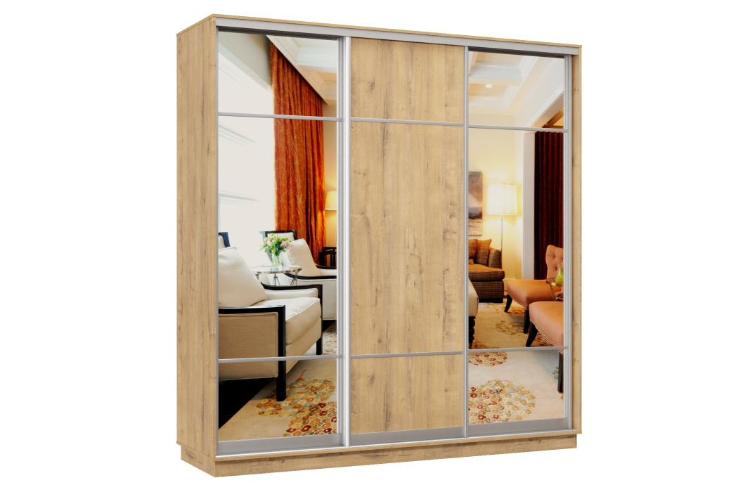 Шкафы-купе, Шкаф-купе Премьер Лайт 35 (11;08;11) трехдверный