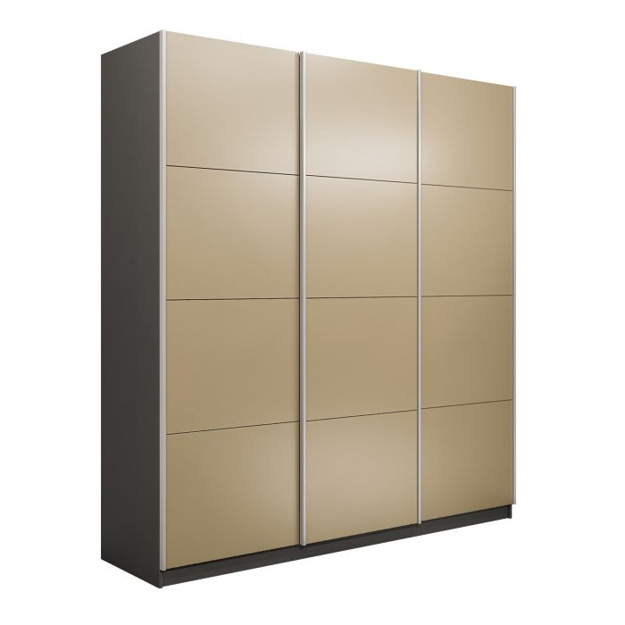 Шкафы-купе 3-х дверные, Шкаф-купе Эста 3-х дверный Стекла фисташка/Доводчик 300х66х240