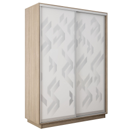 Шкаф-купе Экспресс 2-х дверный Фотопечать Ленты Стекла 160х45х220