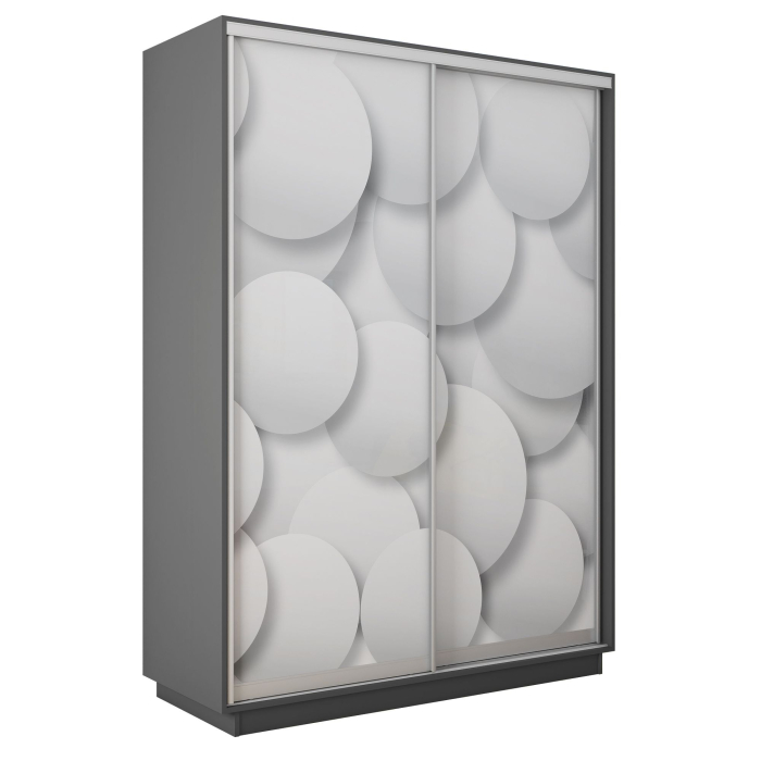 Шкафы-купе 2-х дверные, Шкаф-купе Экспресс 2-х дверный Фотопечать Шары Стекла 120х60х240