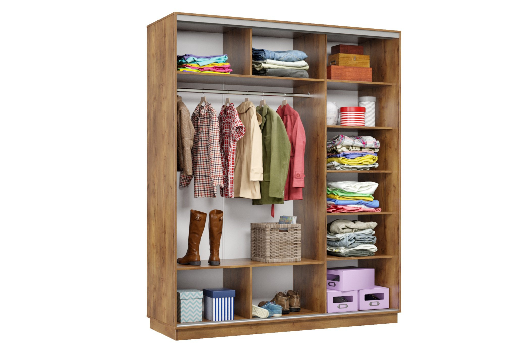 Шкафы-купе 3-х дверные, Шкаф-купе Премьер Лайт 22 (08;08;08) трехдверный