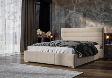 Кровать Омега в базовых тканях, с основанием и с подъемным механизмом, 180х200