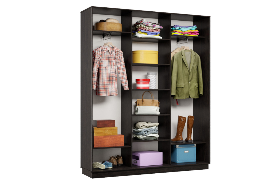 Шкафы-купе 3-х дверные, Шкаф-купе Премьер Лайт 25 (02;02;02) трехдверный