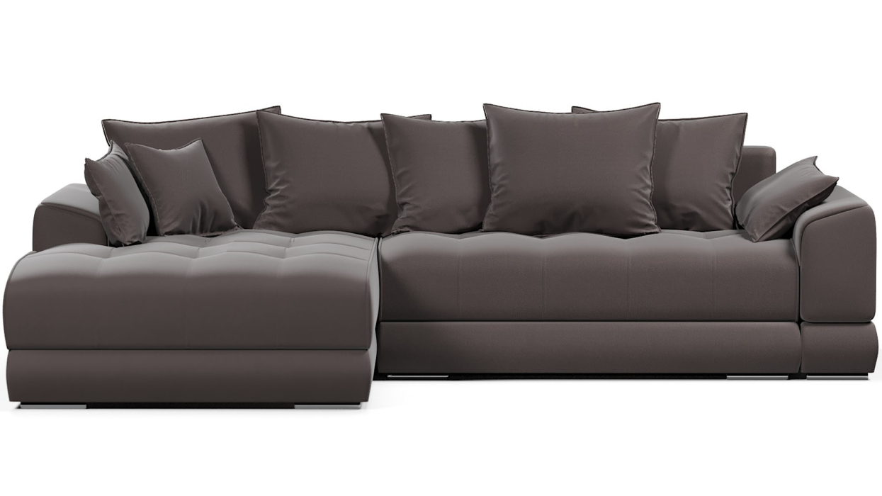 Диваны угловые в гостиную, Диван-кровать угловой еврокнижка Модерн Nordkisa,велюр