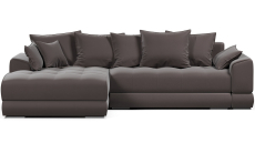 Диваны угловые в гостиную, Диван-кровать угловой еврокнижка Модерн Nordkisa,велюр