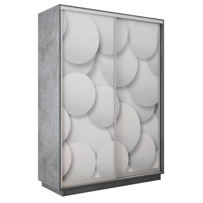 Шкафы-купе 2-х дверные, Шкаф-купе Экспресс 2-х дверный Фотопечать Шары Стекла 140х60х240