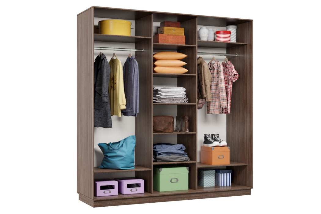 Шкафы-купе, Шкаф-купе Премьер 42 (15;15;15) трёхдверный