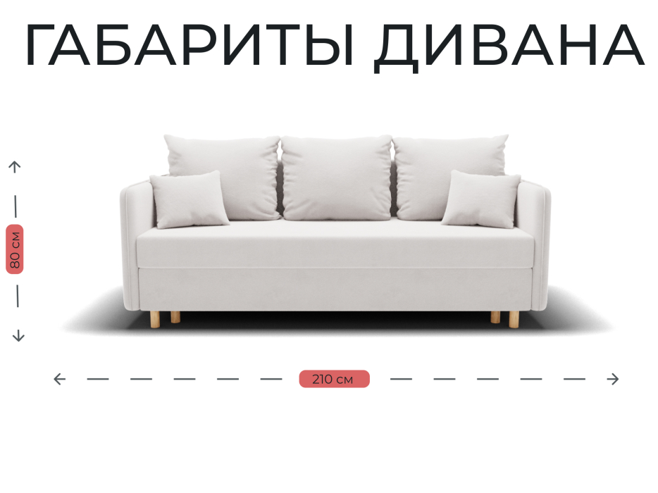 Диваны еврокнижки, Прямой диван Санти,НПБ,еврокнижка,велюр