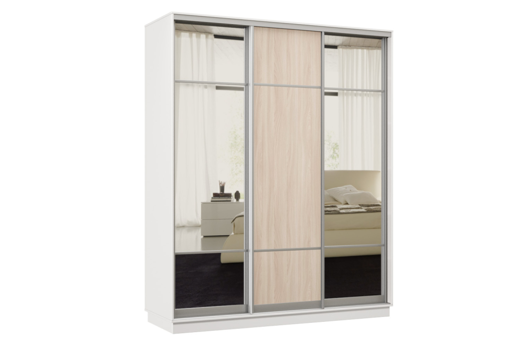 Шкафы-купе, Шкаф-купе Премьер Лайт 35 (11;08;11) трехдверный