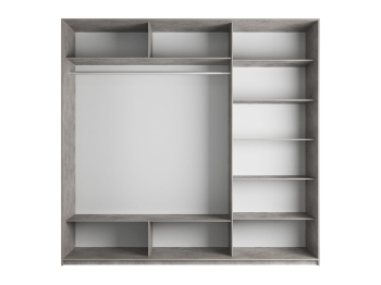 Шкаф-купе Прайм 3-х дверный Стекла черные/ДСП/Доводчики 180х57х230