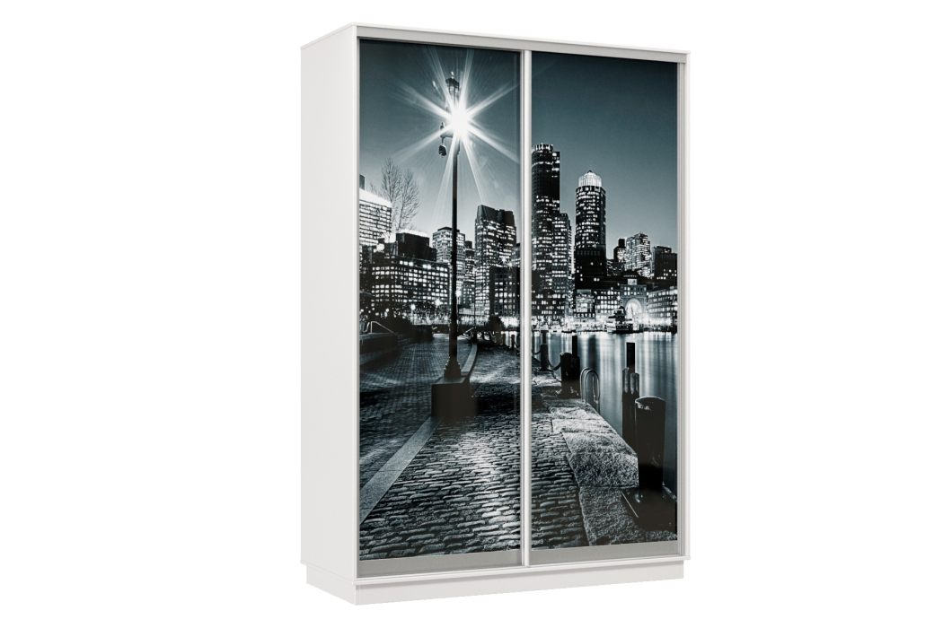 Шкафы-купе, Шкаф-купе Премьер Лайт 03 Мини Ф-1356 двухдверный