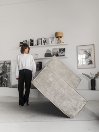 Бескаркасная оттоманка Клайд,плюше