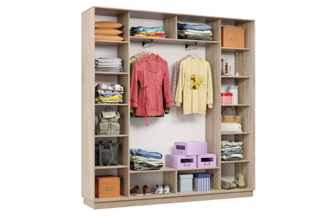 Шкафы-купе, Шкаф-купе Премьер Лайт 33 (08;08;08) трехдверный