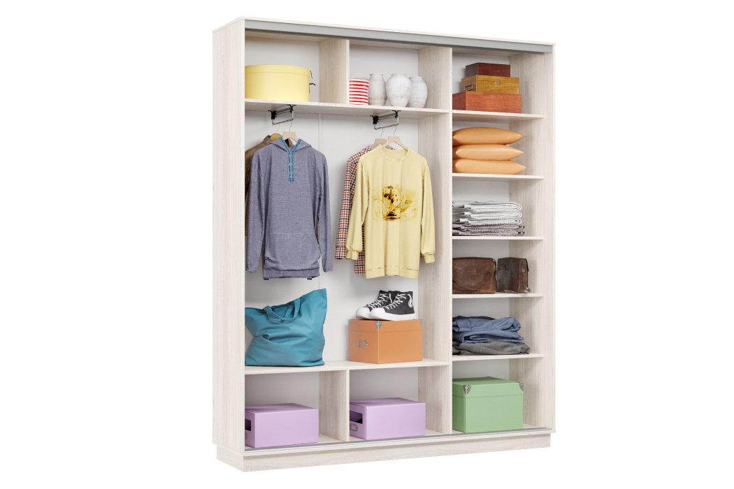 Шкафы-купе 3-х дверные, Шкаф-купе Премьер Лайт 21 (11;08;11) трехдверный